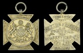 5th (A) Volunteer Battalion Manchester Regiment Tribute Medal, silver-gilt, 30x30mm. excluding loop and ring...