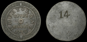 Theatre and Entertainment, DRURY LANE, Theatre Royal, Second Theatre, 1776, uniface copper, drury lane and date...