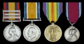 Three; Private W. Moss, 5th (West) Middlesex Rifle Volunteers and City of London Imperial Volunteers, later Royal...