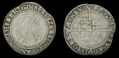 Elizabeth I (1558-1603), Second issue, Shilling, mm. cross-crosslet, bust 3C, reads elizabeth d g ang fr et hibe...