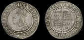 Elizabeth I (1558-1603), Second issue, Shilling, mm. martlet, bust 3C, reads elizabeth d g ang fra et hib regina,...