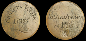 Theatre and Entertainment, CLERKENWELL, Sadler’s Wells Theatre, 1803, bone, sadlers wells around date, rev. named...