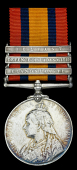 Queen’s South Africa 1899-1902, 3 clasps, Elandslaagte, Defence of Ladysmith, Belfast (6929 Corpl: C. J. Ridout....