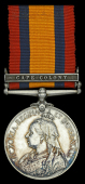 Queen’s South Africa 1899-1902, 1 clasp, Cape Colony (6033 Pte. J. Wilson, Middx: Regt.) pawn-broker’s mark to...