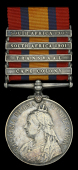 Queen’s South Africa 1899-1902, 4 clasps, Cape Colony, Transvaal, South Africa 1901, South Africa 1902 (6584 Pte....