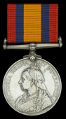 Queen’s South Africa 1899-1902, no clasp (7639 Pte. A. J. Mc.Intosh. Midd’x Regt.) very fine	 £50-£70