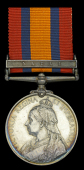 Queen’s South Africa 1899-1902, 1 clasp, Natal (1384 Pte. W. J. James. Middlesex Regt.) toned, nearly extremely...
