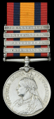 The Q.S.A. awarded to Private F. G. P. Gedge, 13th Middlesex (Queen’s Westminster) Volunteer Rifles and City of...