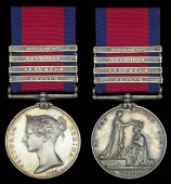 Military General Service 1793-1814, 4 clasps, Busaco, Albuhera, Vittoria, Toulouse (John Gimber, 57th Foot.) very...