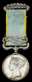 Crimea 1854-56, 1 clasp, Sebastopol (Captn. C. E. Knight. 77th Ft.) contemporary engraved naming in the style of...