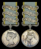 Crimea 1854-56, 3 clasps, Alma, Inkermann, Sebastopol (2577 Pte. P. Lyons. 77th Foot.) contemporary engraved naming,...