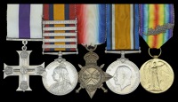 A Great War ‘Western Front’ M.C. group of five awarded to Captain C. W. Hammerton, 3rd (City of London)...
