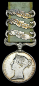 Crimea 1854-56, 3 clasps, Alma, Inkermann, Sebastopol (Wm. Sullivan. 77th Regt. No. 3137) contemporary engraved...