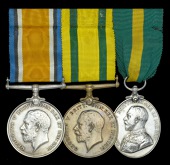 Three: Sergeant W. H. G. Halfhead, Middlesex Regiment

British War Medal 1914-20 (200009 Sjt. W. H. G. Halfhead....