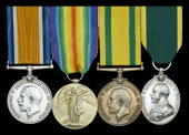 Four: Corporal F. C. Betts, Middlesex Regiment and Machine Gun Corps

British War and Victory Medals (113736  Cpl....