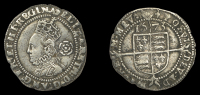 Elizabeth I (1558-1603), Fourth issue, Threepence, 1573, mm. acorn, bust 4D, reads elizabeth d g ang fr et hi...