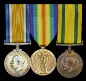 Three: Private A. E. Higgins, Middlesex Regiment

British War and Victory Medals (1509 Pte. A. E. Higgins....