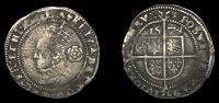 Elizabeth I (1558-1603), Fourth issue, Threepence, 1574, mm. acorn, bust 4D, reads elizabeth d g ang fr et hi...