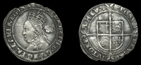 Elizabeth I (1558-1603), Fourth issue, Threepence, 1574, mm. eglantine (over acorn on rev.), bust 4D, reads...