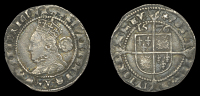 Elizabeth I (1558-1603), Fourth issue, Threepence, 1576, mm. eglantine, bust 4D, reads elizabeth d g ang fr et hi...