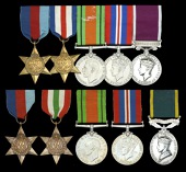 Five: Corporal S. A. Copelin, Middlesex Regiment
1939-45 Star; France and Germany Star; Defence and War Medals...