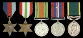Five: Staff Sergeant M. S. Leahy, Middlesex Regiment, late Royal Corps of Signals

1939-45 Star; Italy Star;...