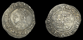 Elizabeth I (1558-1603), Second issue, Halfgroat, mm. martlet, bust 1G, beaded inner circles, large shield, reads...