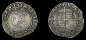 Elizabeth I (1558-1603), Second issue, Halfgroat, mm. martlet, bust 1G, beaded inner circles, large shield, reads...
