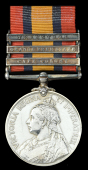Queen’s South Africa 1899-1902, 3 clasps, Cape Colony, Orange Free State, Transvaal (91 Pte. E. A. W. Milroy,...