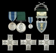 Pair: Colour Sergeant, late Captain, E. J. Gibbons, 14th Middlesex (Inns of Court) Rifle Volunteers and City of...