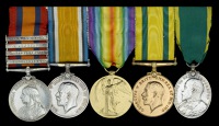 Five: Sergeant W. R. Hurst, 16th Middlesex (London Irish) Rifle Volunteers and City of London Imperial Volunteers,...