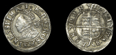 Elizabeth I (1558-1603), Fourth issue, Threehalfpence, 1572, mm. ermine, bust 3G, reads e d g rosa sine spina in...
