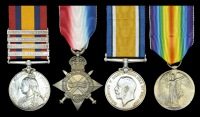 Four: Private E. J. Williams, 18th Middlesex (Paddington) Rifle Volunteers and City of London Imperial Volunteers,...