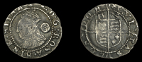 Elizabeth I (1558-1603), Fourth issue, Threehalfpence, 1574/2, mm. eglantine (over ermine on rev.), bust 3G, reads e...