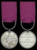 Army L.S. & G.C., V.R., 1st issue, large letter reverse (William Crowhurst 57th Regiment Foot. 1841.) impressed...