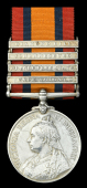 Queen’s South Africa 1899-1902, 4 clasps, Cape Colony, Orange Free State, Johannesburg, Diamond Hill (1012 Pte. E....