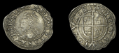 Elizabeth I (1558-1603), Second issue, Penny, mm. martlet, bust 1H, beaded inner circles, large shield, reads e d g...