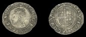 Elizabeth I (1558-1603), Second issue, Penny, mm. martlet, bust 1H, beaded inner circles, large shield, reads e d g...