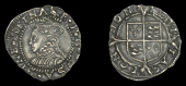 Elizabeth I (1558-1603), Second issue, Penny, mm. martlet, bust 3H, beaded inner circles, large shield, reads e d g...