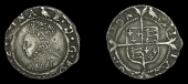 Elizabeth I (1558-1603), Second issue, Penny, mm. martlet, bust 3H, beaded inner circles, large shield, reads e d g...