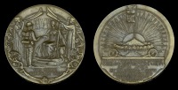 City of London Imperial Volunteers for South Africa 1899-1900 Medallion, 76mm, bronze, the obverse featuring a...