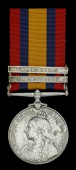 Queen’s South Africa 1899-1902, 2 clasps, Cape Colony, Paardeberg (405 Pte. J. W. Hammond, C.I.V.) medal showing...