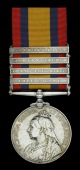 Queen’s South Africa 1899-1902, 4 clasps, Cape Colony, Orange Free State, Johannesburg, Diamond Hill (404 Pte. A....