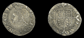 Elizabeth I (1558-1603), Second issue, Penny, mm. cross-crosslet, bust 3I, beaded inner circles, large shield, reads...