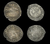 Elizabeth I (1558-1603), Second issue, Pennies (2), both mm. cross-crosslet, bust 3I, beaded inner circles, large...