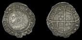 Elizabeth I (1558-1603), Third issue, Penny, mm. tall lion (over portcullis), bust 3I, beaded inner circles, reads...