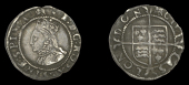 Elizabeth I (1558-1603), Third issue, Penny, mm. lion (over portcullis on rev.), bust 3I, beaded inner circles,...