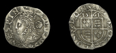 Elizabeth I (1558-1603), Third issue, Threefarthings, 1561, mm. pheon, bust 3I, reads e d g rosa sine spina·,...