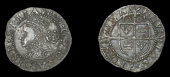 Elizabeth I (1558-1603), Third issue, Threefarthings, 1561, mm. pheon, bust 3I, reads e d g rosa sine spina,...