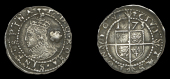 Elizabeth I (1558-1603), Fourth issue, Threefarthings, 1573, mm. acorn, bust 5B, reads e d g rosa sine spina,...